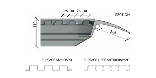 Rampes H 110/30B longuer 3000 mm – Image 2