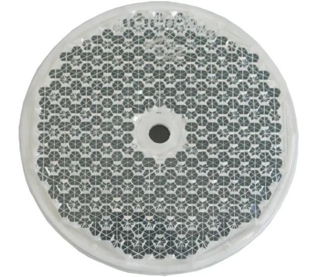Rückstrahler weiss ø 80mm mit Loch 6mm 1 Stück