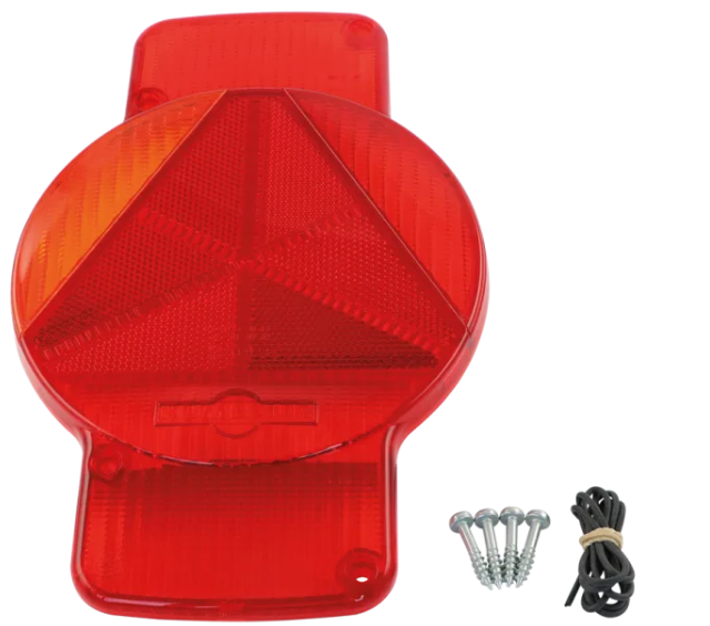 Verre de rechange gauche pour feu arr. Humbaur vertical 1 pièce