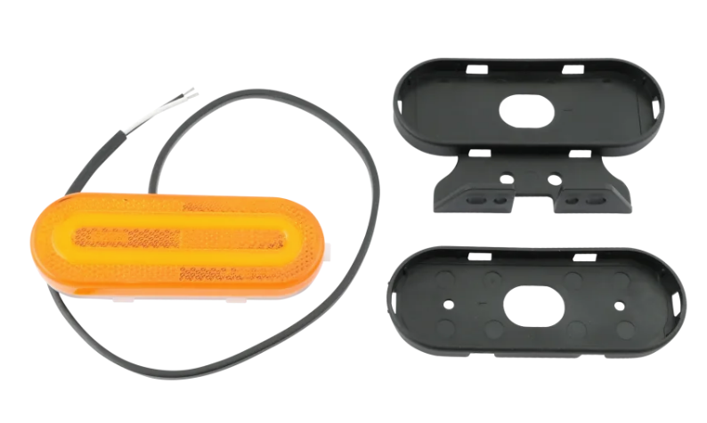 Fristom – Seitenmarkierleuchte LED mit Halter 12/24 V oval