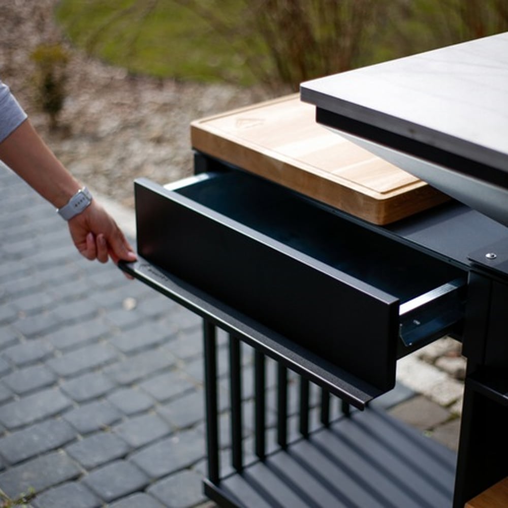 Grill BBQ Quadrum/H/B con piano in legno - immagine 4